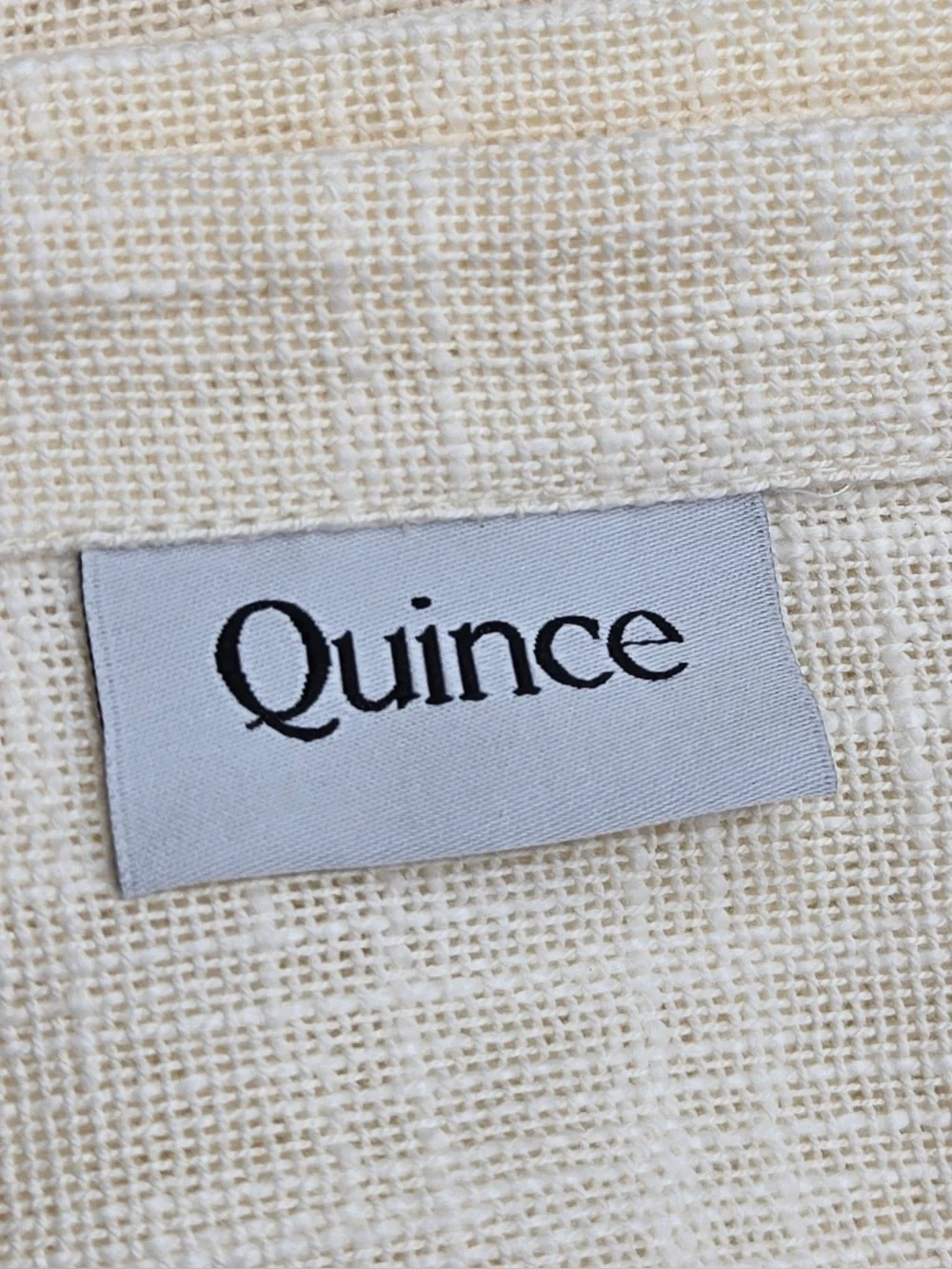NWT QUINCE Set Of 4 48x84 Cotton Sheer Curtains Ivory 1082